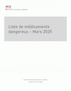 Liste de médicaments dangereux