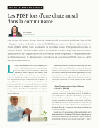 Les PDSP lors d’une chute au sol dans la communauté