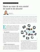 Marie au coeur de son comité de santé et de sécurité