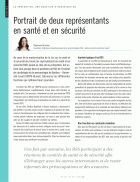 Portrait de deux représentants en santé et en sécurité